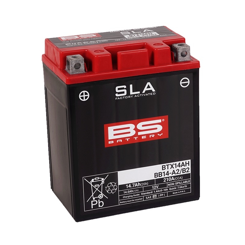 Werkaktivierte Motorradbatterie BS-BATTERY SLA