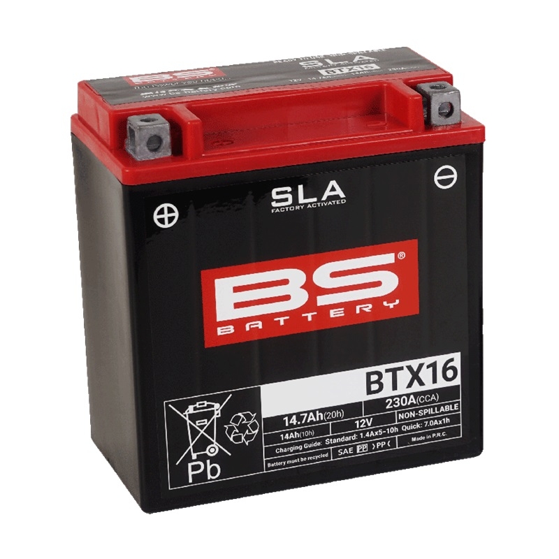Werkaktivierte Motorradbatterie BS-BATTERY SLA