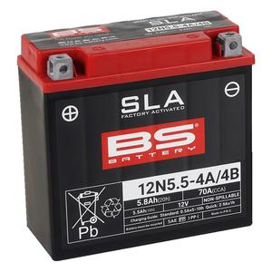 Werkaktivierte Motorradbatterie BS-BATTERY 12N5.5-4A (FA) SLA