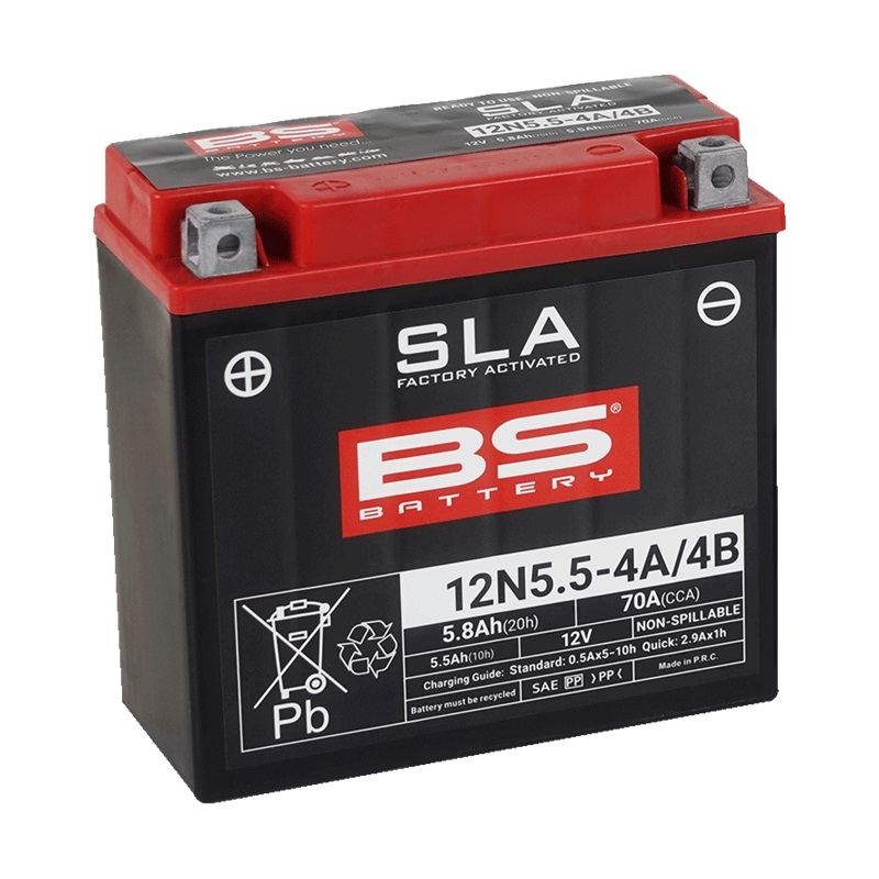 Werkaktivierte Motorradbatterie BS-BATTERY SLA