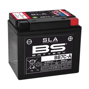 Werkaktivierte Motorradbatterie BS-BATTERY BB7C-A (FA) (YB7C-A (FA)) SLA