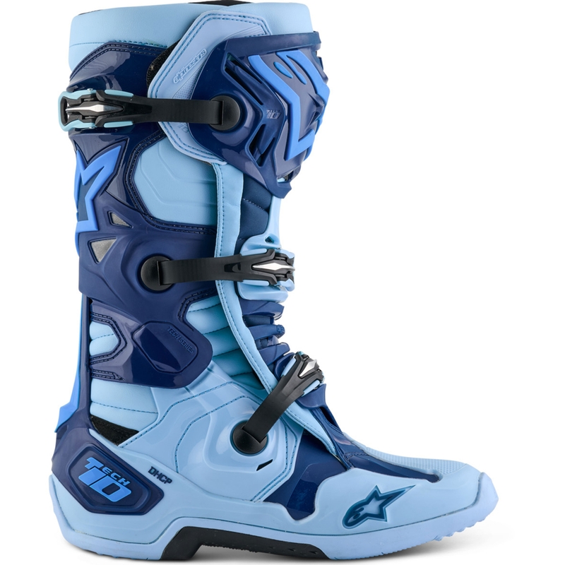 Motorradstiefel Alpinestars Tech 10 Limited Edition Steelers Blau-Hellblau
