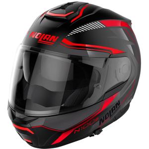 Motorrad-Klapphelm Nolan N100-6 Surveyor N-COM 21 schwarz-rot
