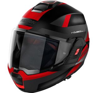 Klapphelm Motorrad Nolan N120-1 Subway N-COM 22 schwarz-rot