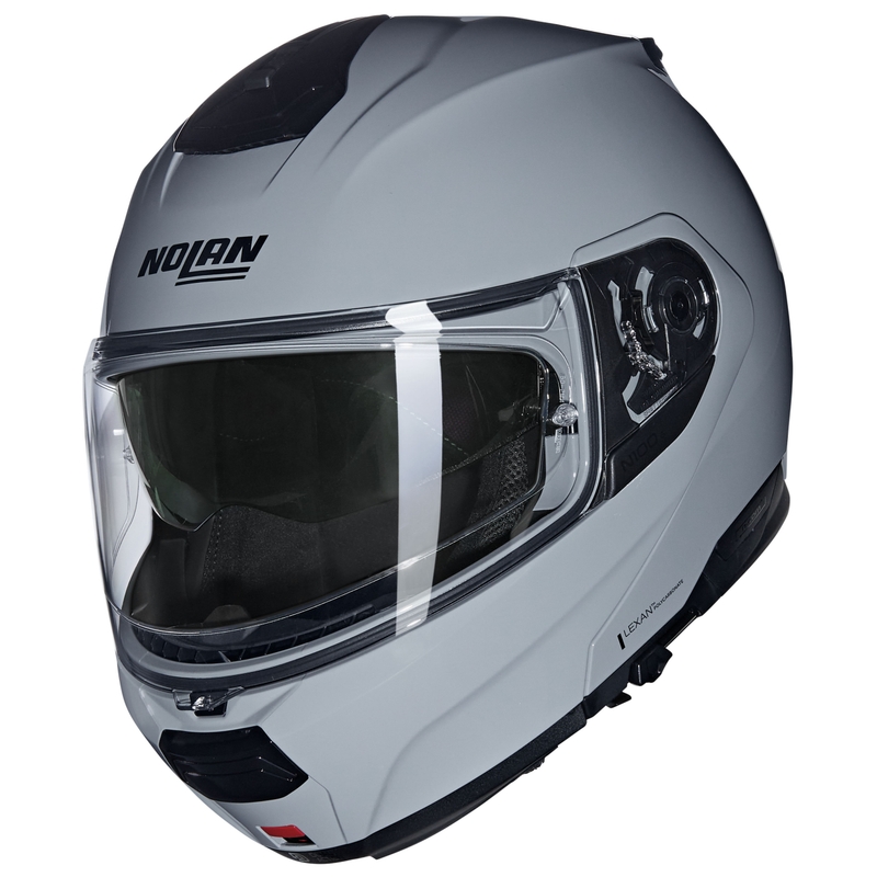 Klapphelm für Motorradfahrer Nolan N100-6 Classico N-COM 303 grau