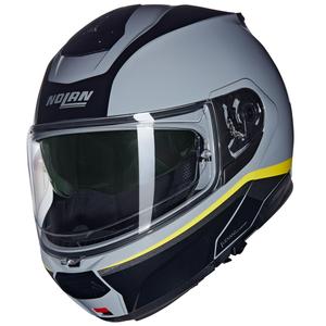 Klapphelm Motorrad Nolan N100-6 Incognito N-COM 346 grau-schwarz-gelb