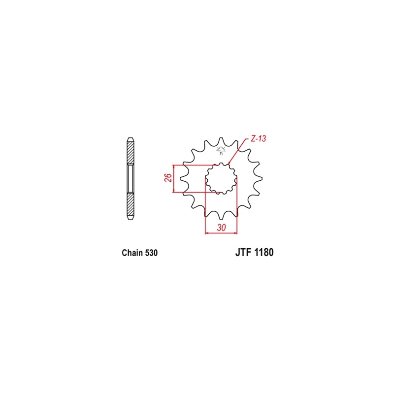 Ritzel JT 18T, 530