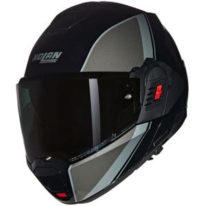 Klapphelm Motorrad Nolan N120-1 Verniciatura Speciale N-COM 341 schwarz-grau