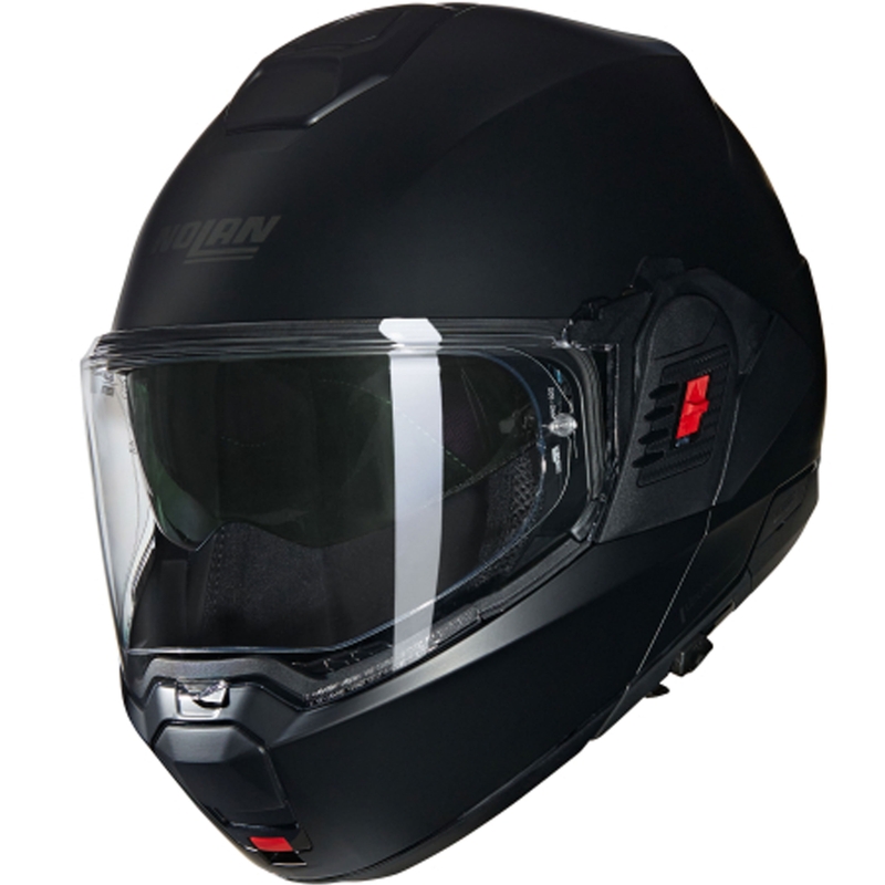 Klapphelm für Motorradfahrer Nolan N100-6 Classico N-COM 302 mattschwarz