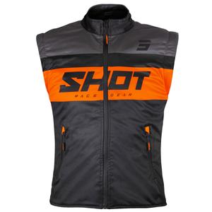 Shot Bodywarmer Lite Motorradweste schwarz-orange