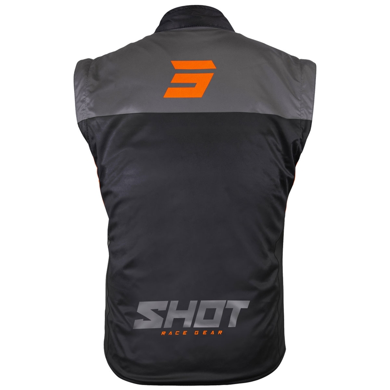 Shot Bodywarmer Lite Motorradweste schwarz-orange