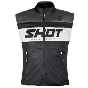 Shot Bodywarmer Lite Motorradweste schwarz-weiß