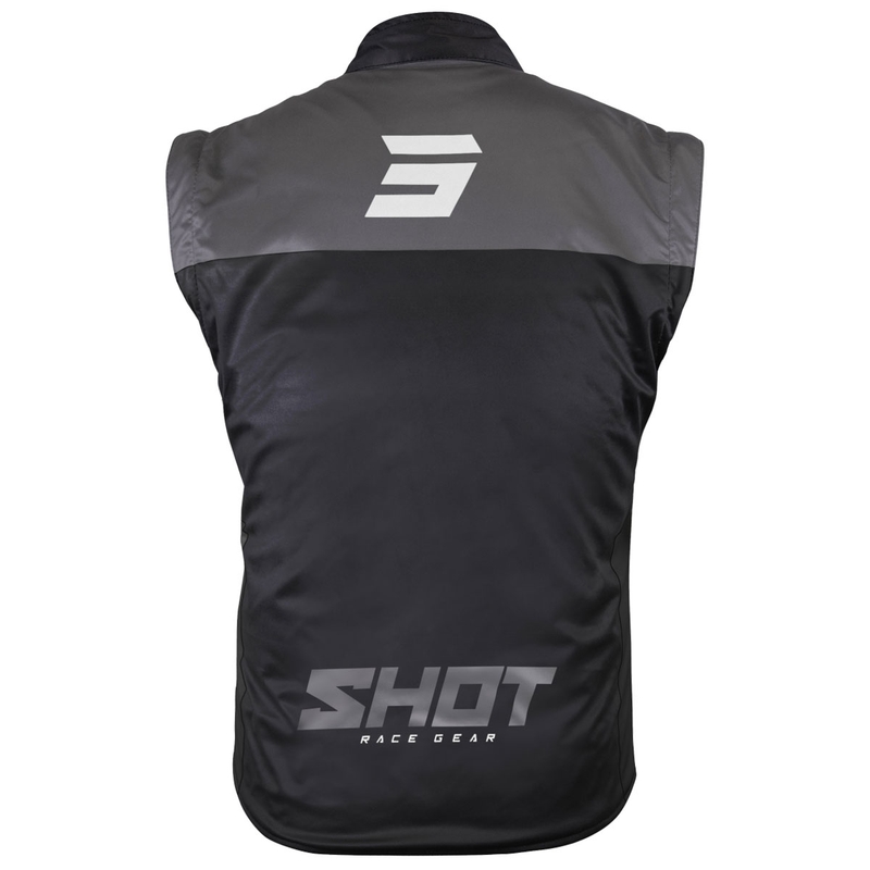Shot Bodywarmer Lite Motorradweste schwarz-weiß