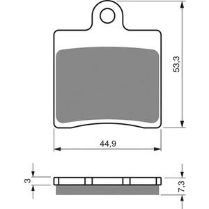 Bremsbeläge GOLDFREN 367 AD (1 set = 4 pcs)