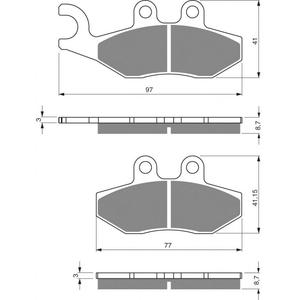 Bremsbeläge GOLDFREN 293 K5