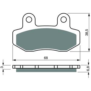 Bremsbeläge GOLDFREN 447 AD