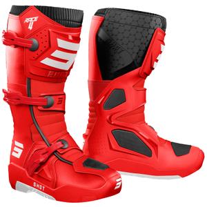 Shot Race 4 Motorradstiefel rot-schwarz