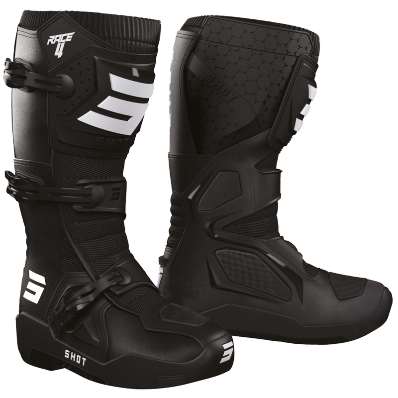 Shot Race 4 Motocross-Stiefel schwarz