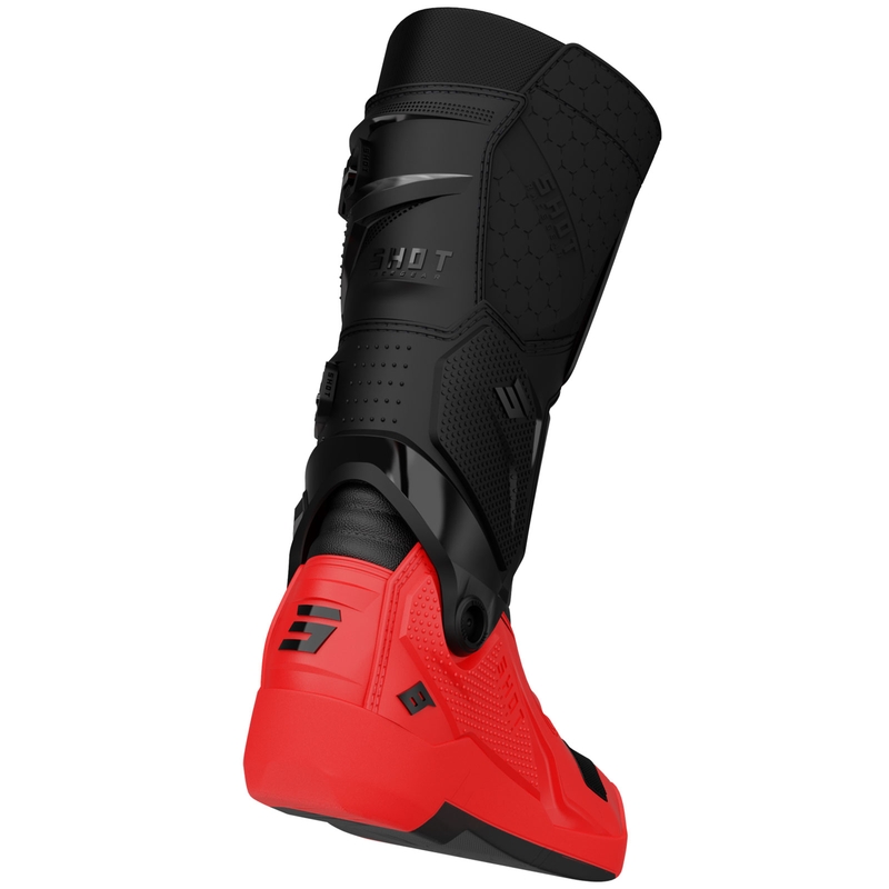 Shot Race 8 Motorradstiefel schwarz-rot