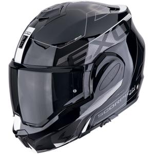 Klappbarer Motorradhelm Scorpion EXO-TECH EVO TRAVELLER schwarz-weiß