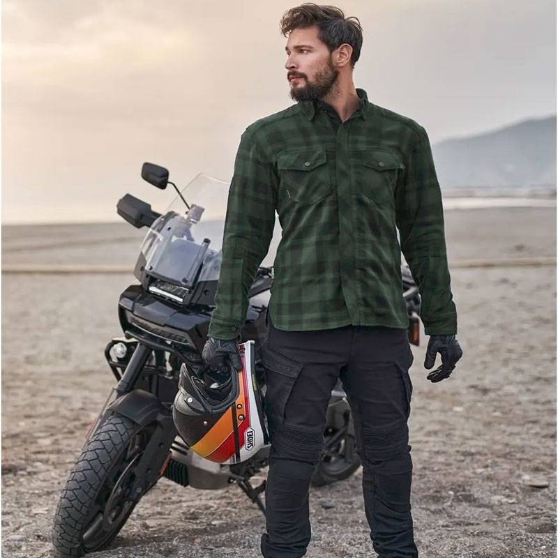 Shima Renegade 2 Motorradhemd grün