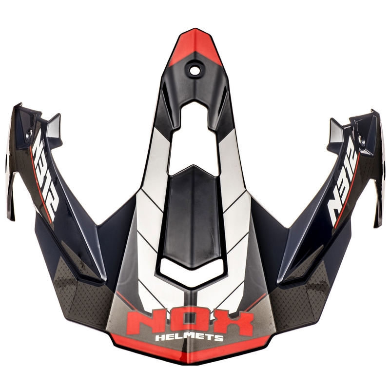 Visier für Motorradhelme NOX N312 Vapor weiß-blau-rot