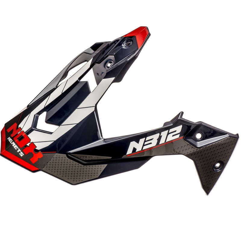Visier für Motorradhelme NOX N312 Vapor weiß-blau-rot