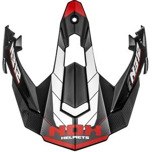 Visier für Motorradhelme NOX N312 Vapor weiß-schwarz-rot