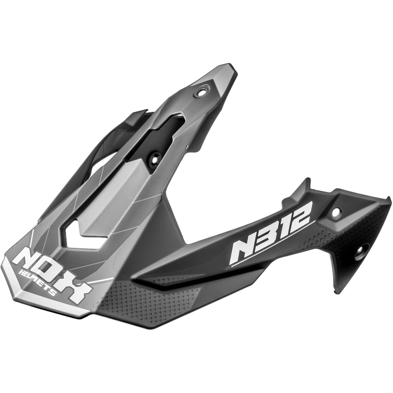Visier für Motorradhelme NOX N312 Vapor matt schwarz-grau