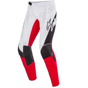 Alpinestars Techstar Motocrosshose Limited Edition Tiefschwarz-Weiß-Fluorot-Orange
