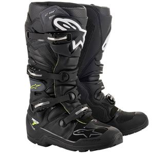Alpinestars Tech 7 Enduro Drystar Schwarz-Grau-Fluo Gelb Motorradstiefel