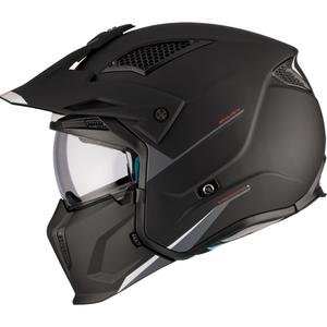 Jethelm mit Maske MT Streetfighter SV S Solid A1 schwarz matt