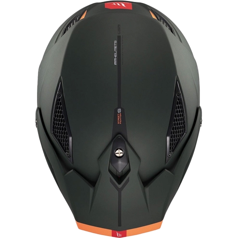 Jethelm mit Maske MT Streetfighter SV S Solid A6 mattgrün