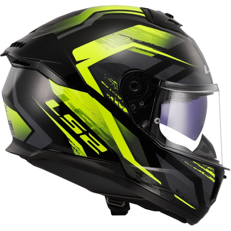 Integralhelm Motorrad LS2 FF808 Stream II Fury schwarz-fluo gelb