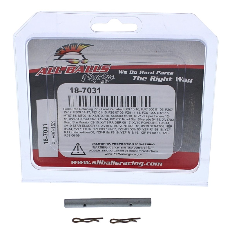 Brake pad retaining pin kit All Balls Racing