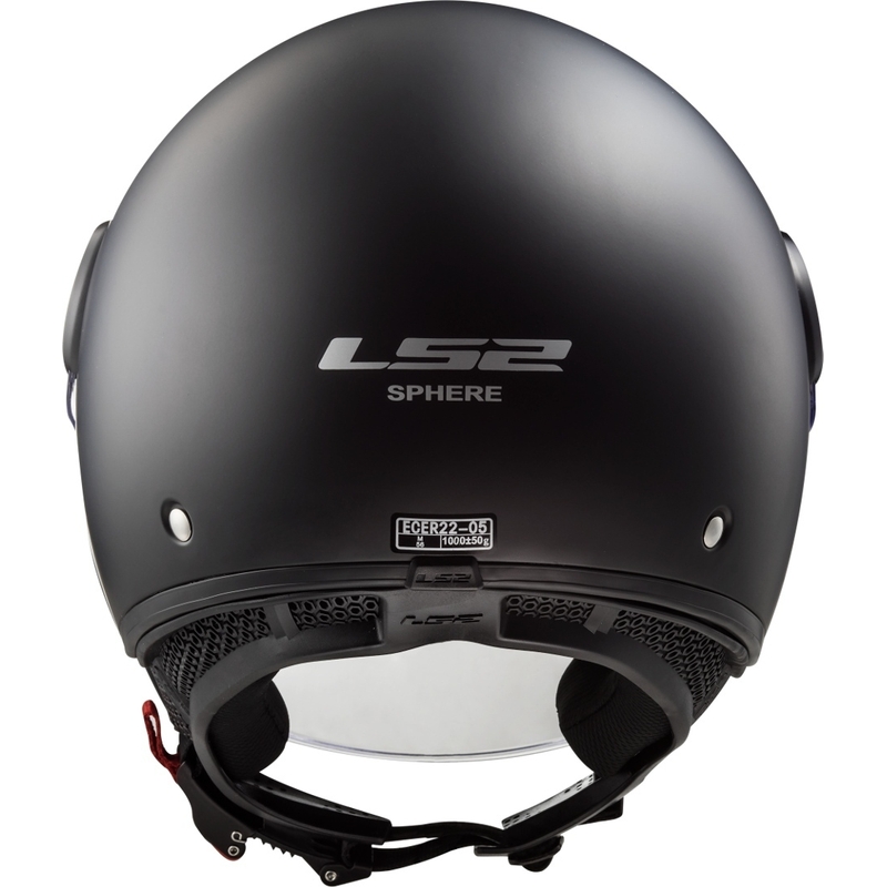 LS2 OF558 Sphere Solid Black Matte Open Motorradhelm