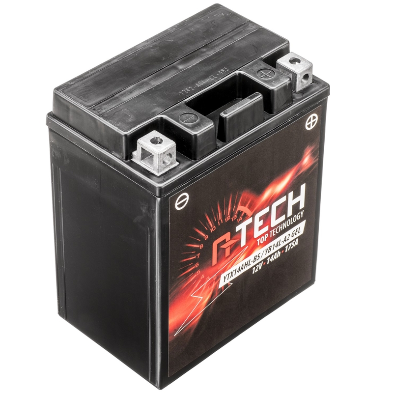 Gelbatterie A-TECH 12V, YTX14AHL-BS/YB14L-A2, 14Ah, 175A, wartungsfrei