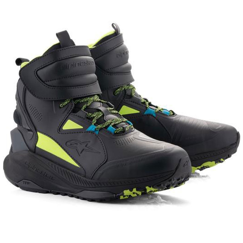 Alpinestars Speedstreet Motorradstiefel schwarz-lime-blau