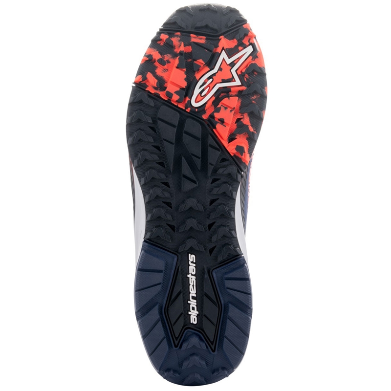 Motorradstiefel Alpinestars Speedforce XR blau-schwarz-fluo rot-grau