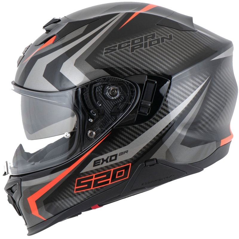 Integral Motorradhelm Scorpion EXO-520 EVO AIR TERRA schwarz-silber-rot Ausverkauf