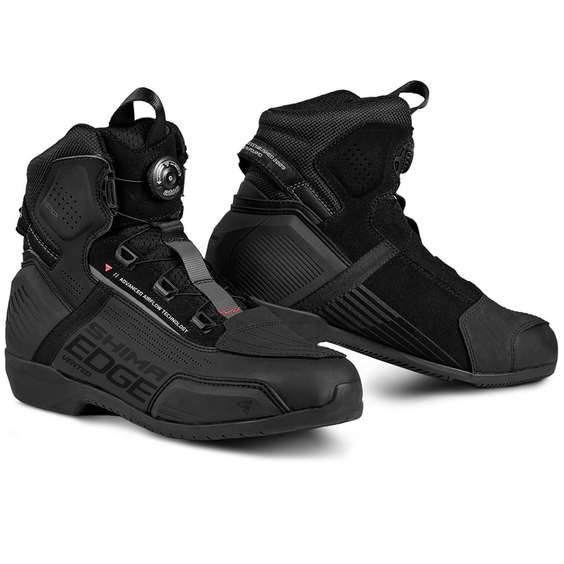 Shima Edge Vent Schwarz Motorradstiefel