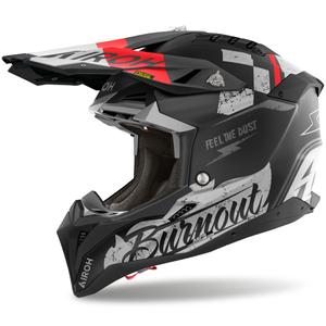 Airoh Aviator 3 Burnout Motocrosshelm schwarz matt