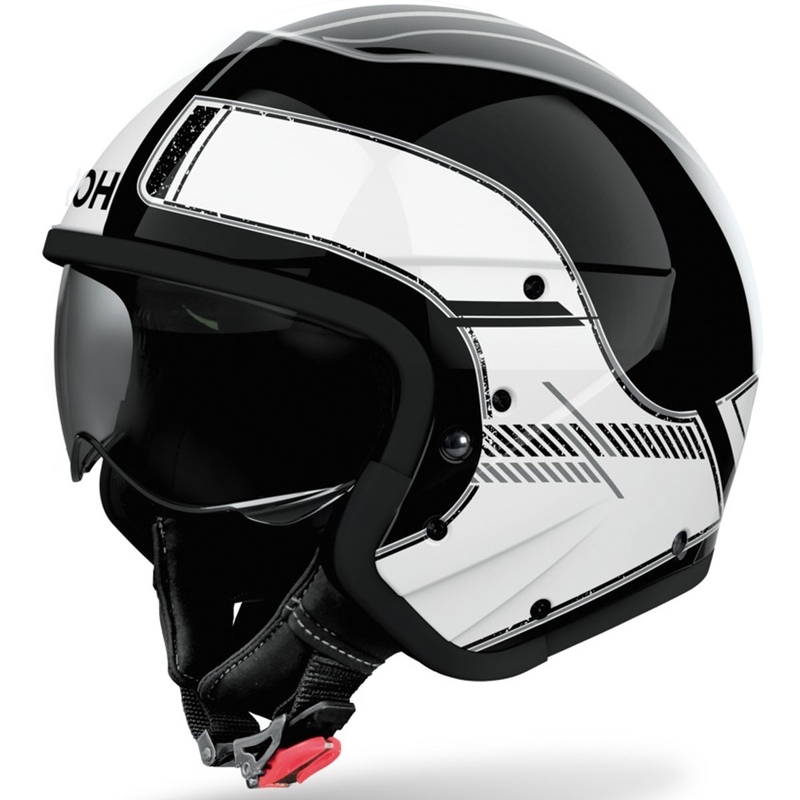Modularer Motorradhelm Airoh J110 Raster glänzend weiß