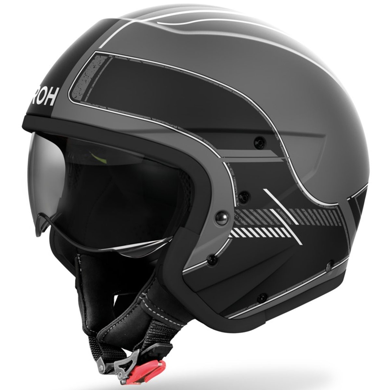 Modularer Motorradhelm Airoh J110 Raster mattschwarz