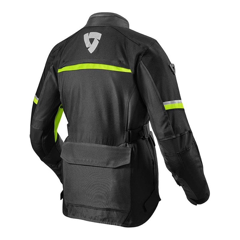 Frauen Revit Outback 3 Schwarz-Fluo Gelb Motorrad Jacke Ausverkauf