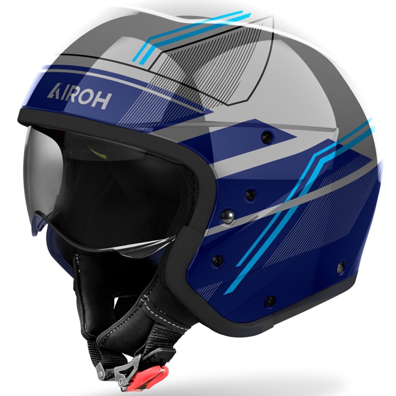 Modularer Motorradhelm Airoh J110 Slim glänzend blau