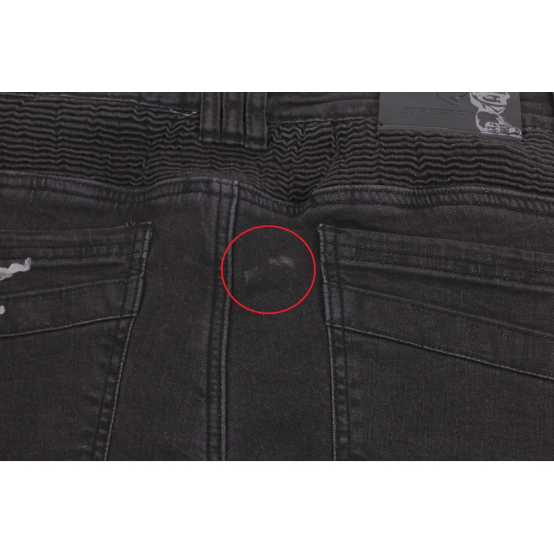 Damen Motorradjeans Street Racer Spike schwarz - Qualität II Ausverkauf