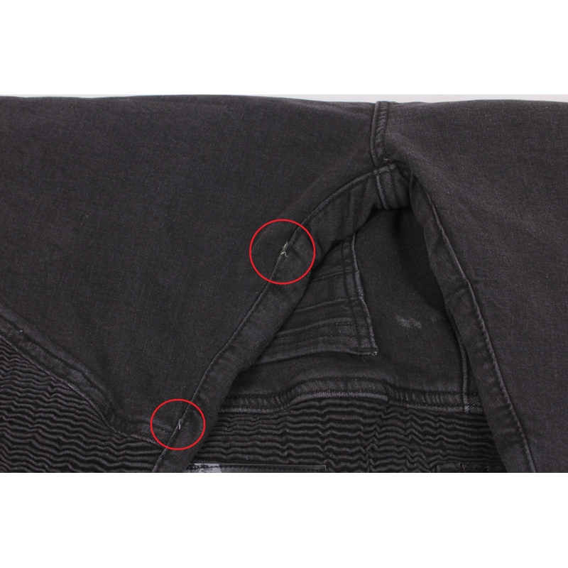 Damen Motorradjeans Street Racer Spike schwarz - Qualität II Ausverkauf