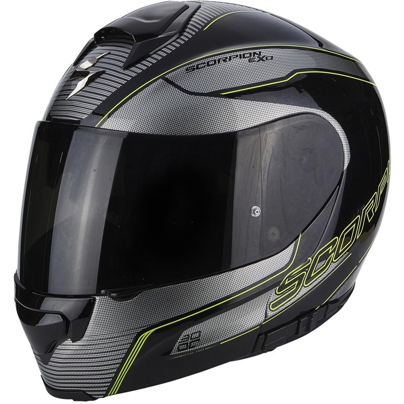 Klappbarer Motorradhelm Scorpion EXO-3000 Stroll schwarz-fluo gelb - II.