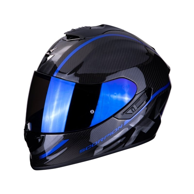 Integralhelm Scorpion EXO-1400 Carbon Air Grand schwarz-blau